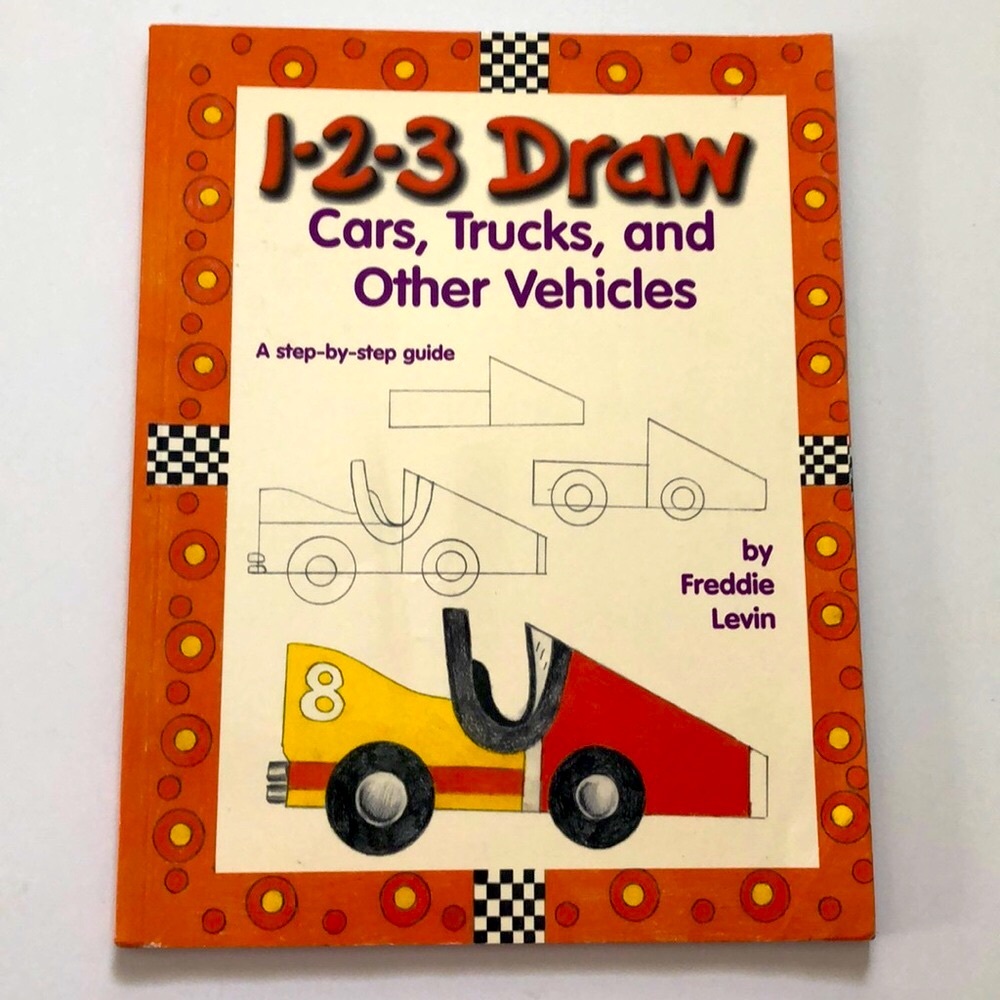 1-2-3  123 Draw Cars, Trucks and other Vehicles book